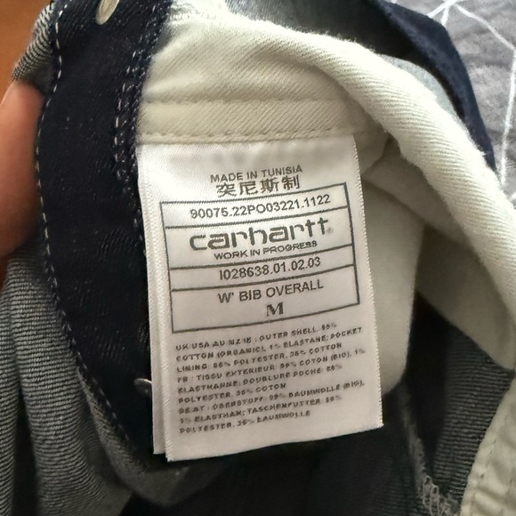 Carhartt WIP Bib Overalls - Dark Blue Denim - Picture 8 of 8